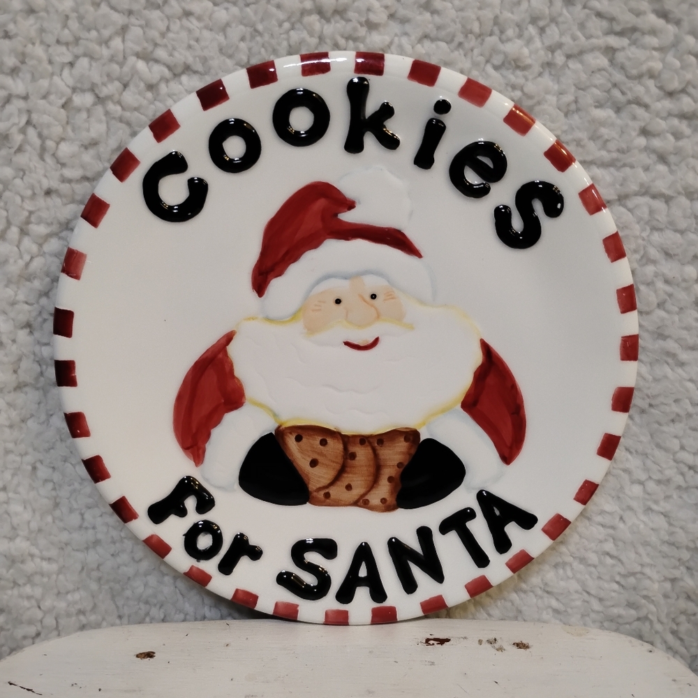Cookies For Santa Decorative Plate - 8.5 inch - Picture 2 of 7